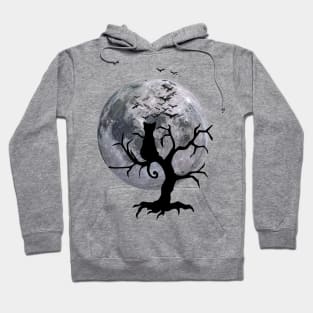 Halloween Cat | Moon | Horror Unisex Hoodie